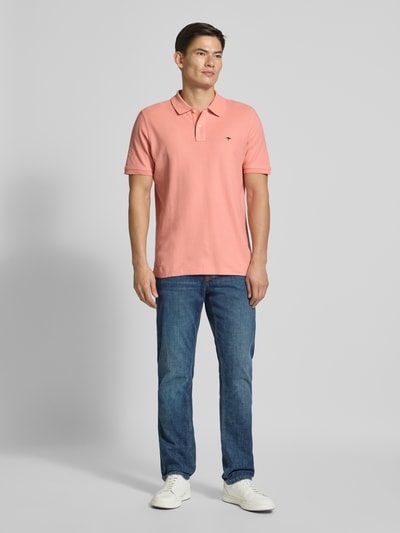 Fynch-Hatton Regular Fit Poloshirt mit Logo-Stitching Lachs_ 1