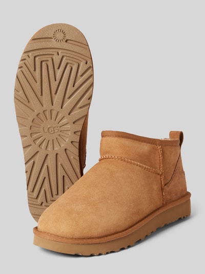 UGG Boots aus Leder Modell 'CLASSIC ULTRA MINI' Cognac 4