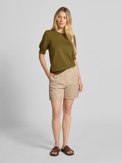 Soyaconcept Sweatshirt mit gerippten Abschlüssen Modell 'BANU' Khaki 1
