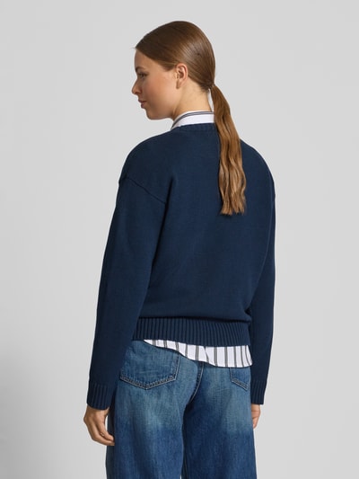 Lauren Ralph Lauren Strickpullover mit Label-Detail Modell 'RIEDNEE' Marine 5