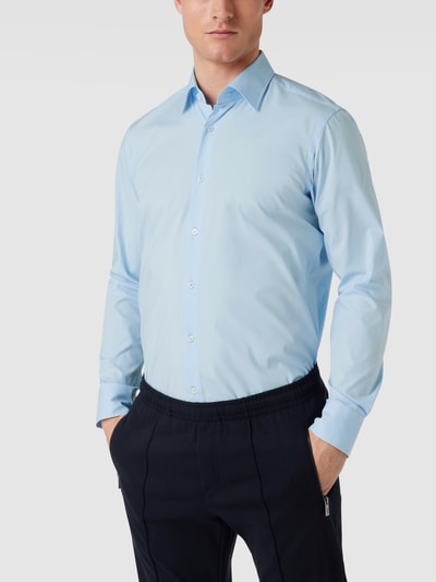BOSS Koszula biznesowa o kroju regular fit z dodatkiem streczu Jasnoniebieski 4