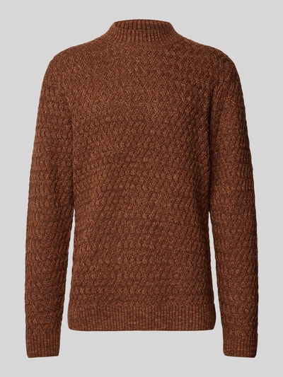 Jack & Jones Premium Strickpullover mit Strukturmuster Hellbraun 1