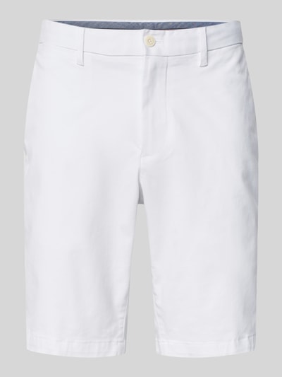 Tommy Hilfiger Relaxed Fit Chinoshorts aus Baumwoll-Mix Modell 'HARLEM' Weiss 2