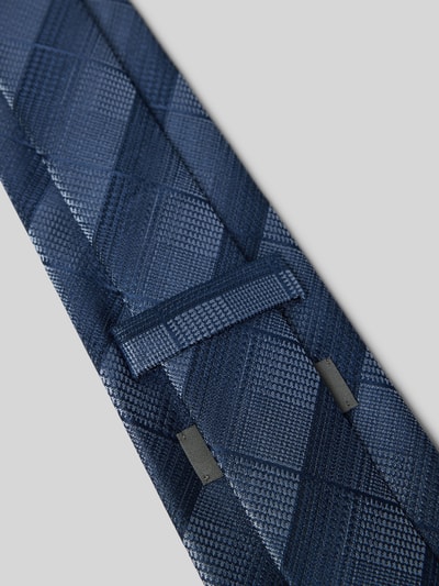 MONTI Krawatte aus Seide im Allover-Look (7,5 cm) Bleu 3