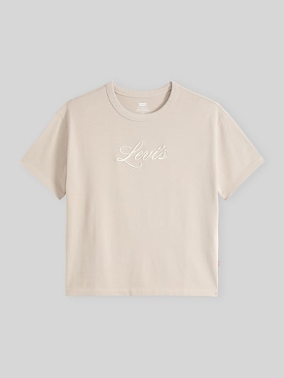 Levi's® 300 Relaxd Fit T-Shirt aus reiner Baumwolle mit Label-Stitching Taupe 1