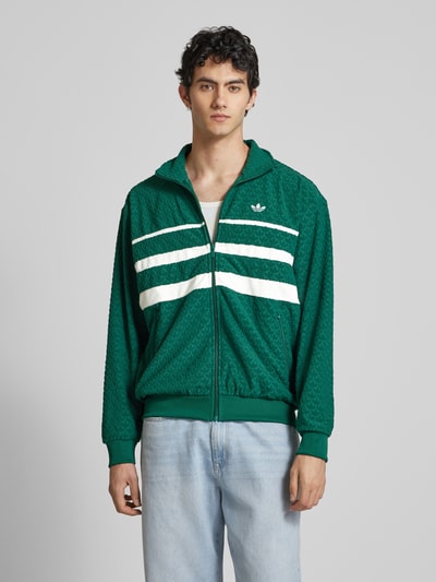 adidas Originals Sweatjack met opstaande kraag Donkergroen - 4