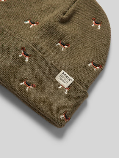 Barts Beanie mit Label-Detail Modell 'VINSON' Oliv 2