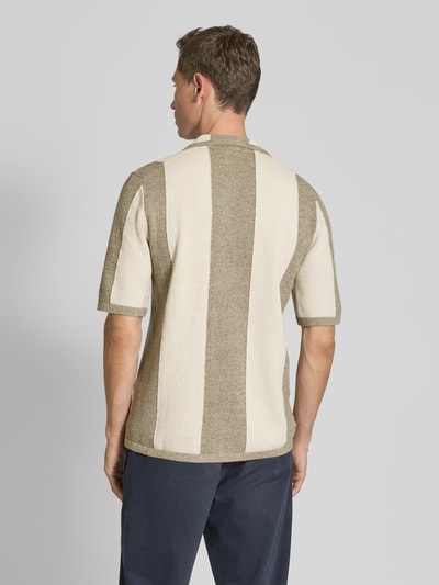 Profuomo Regular Fit Freizeithemd aus Baumwoll-Leinen-Mix Beige 5