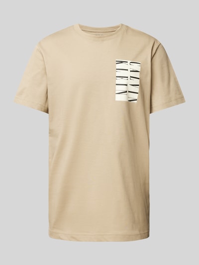 Calvin Klein Jeans T-Shirt mit Label-Print Beige 2