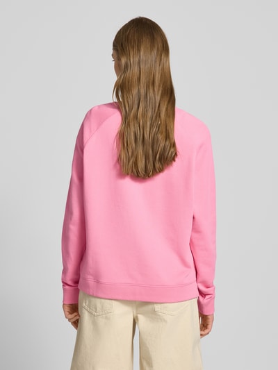 Marc O'Polo Denim Sweatshirt mit Label-Print Pink 5