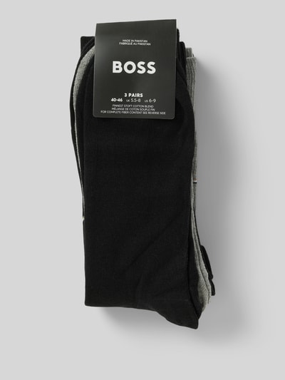 BOSS Socken aus Baumwoll-Mix im 3er-Pack Black 3