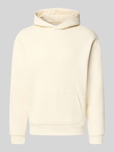 REVIEW Regular Fit Hoodie aus Baumwoll-Mix mit Label-Detail Ecru 2