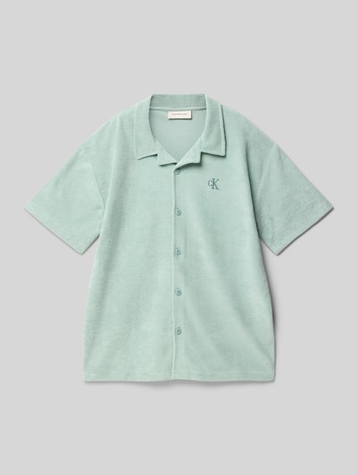 Calvin Klein Jeans Freizeithemd aus Frottee mit Logo-Stitching Lind 1