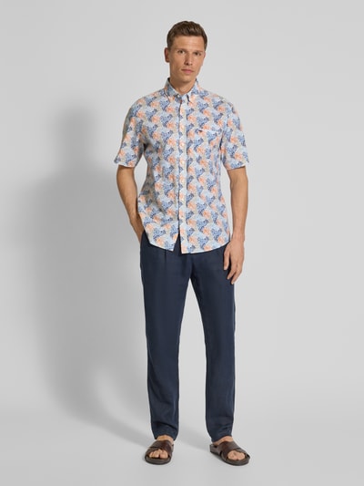 Fynch-Hatton Regular Fit Freizeithemd mit Button-Down-Kragen Orange 1