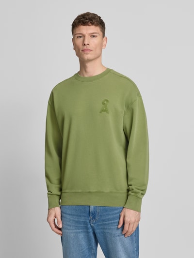 ARMEDANGELS Relaxed Fit Sweatshirt aus reiner Bio-Baumwolle Modell 'ICONIC Å GMT' Oliv 4