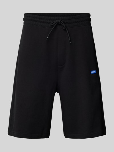 Hugo Blue Regular Fit Sweatshorts mit Label-Badge Modell 'Nasensio' Black 1