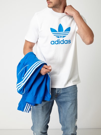 adidas Originals T-Shirt mit Logo-Print Weiss 3