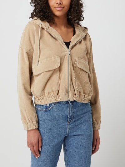 Only Corduroy jack met capuchon, model 'Kenzie' Beige - 4