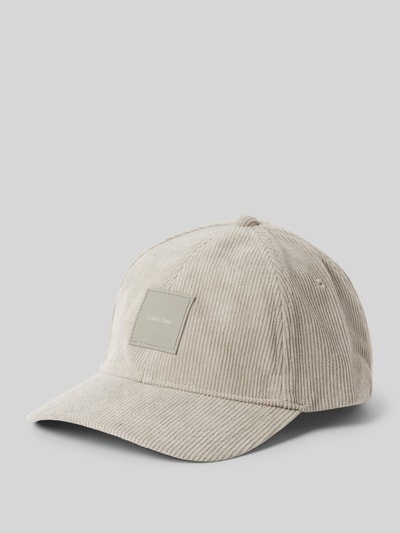 CK Calvin Klein Basecap aus Cord mit Label-Patch Beige 1