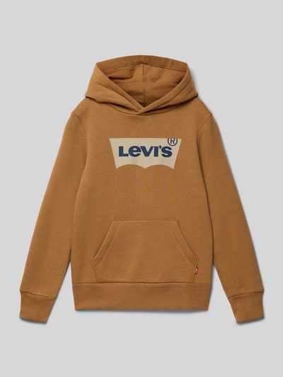 Levi’s® Kids Hoodie met kangoeroezak Camel - 1