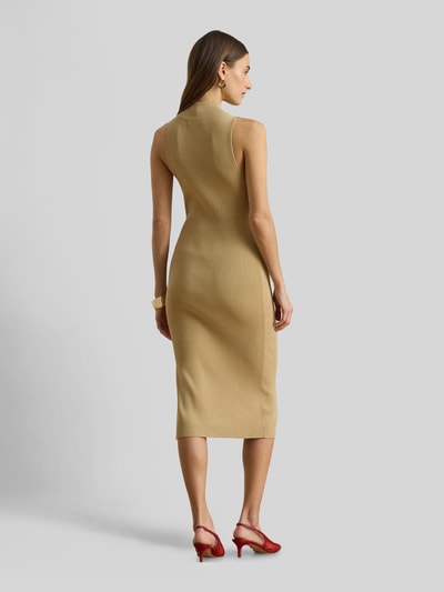Lauren Ralph Lauren Dopasowana sukienka do kolan Piaskowy 5
