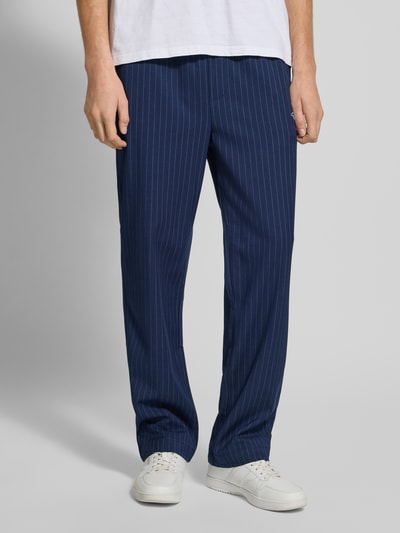 Pegador Spodnie materiałowe z elastycznym pasem model ‘Pikal’ Granatowy 4