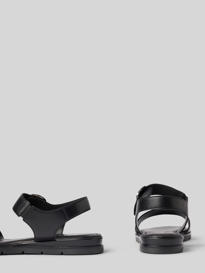 Tamaris Sandalette aus Leder mit Klettverschluss Black 2