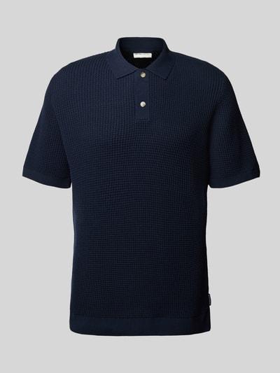 Tom Tailor Relaxed Fit Poloshirt aus Baumwoll-Mix Dunkelblau 2