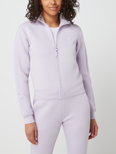 Guess Activewear Sweatjacke aus Scuba Modell 'Allie' Lila 4