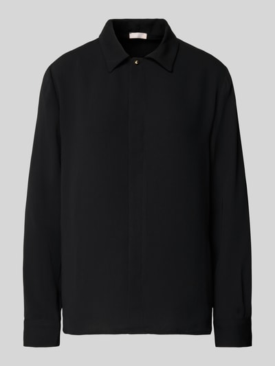 Liu Jo White Bluzka o kroju regular fit z wykładanym kołnierzem Czarny 2