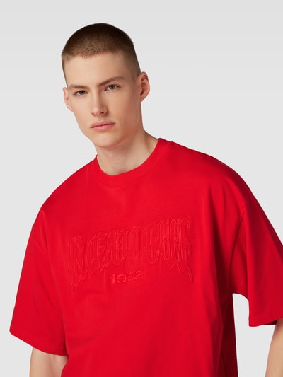 REVIEW Basic oversized T-shirt Rood - 3