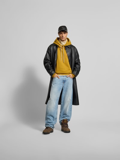 Diesel Mantel in Leder-Optik Black 1