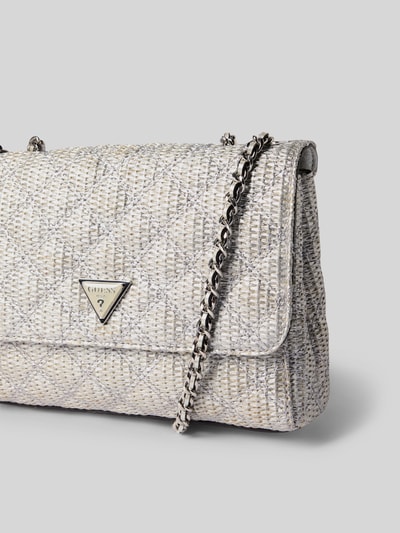Guess Umhängetasche mit Strukturmuster Modell 'GIULLY' Silber 3