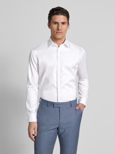 Jake*s Slim Fit Business-Hemd mit Kentkragen Weiss 4