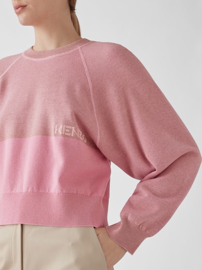 Kenzo Sweatshirt in Two-Tone-Machart Rose 3