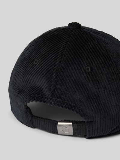 Carhartt Work In Progress Basecap mit Label-Stitching Black 3