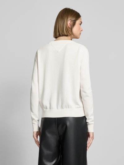 Tommy Jeans Gebreide pullover met labelstitching Offwhite - 5