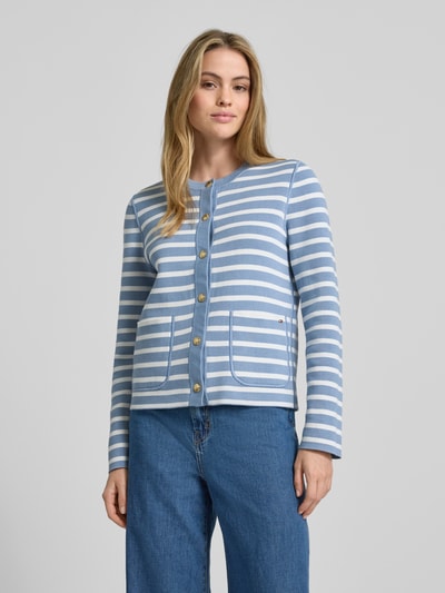 Tommy Hilfiger Regular Fit Wende-Cardigan aus Baumwoll-Mix Hellblau 6