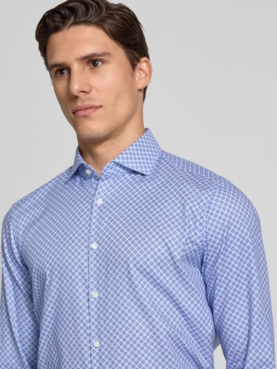 Jake*s Koszula biznesowa o kroju regular fit z kołnierzykiem typu cutaway Błękitny 3