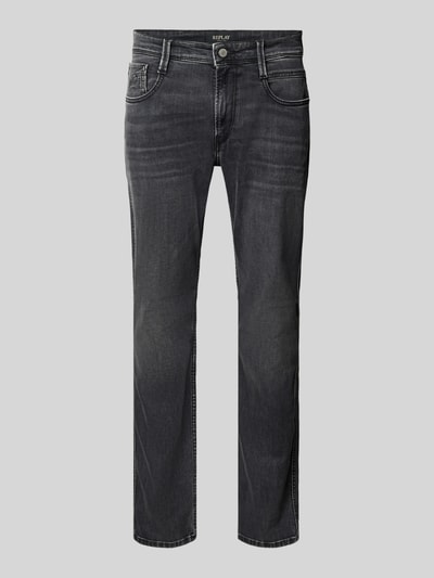 Replay Slim Fit Jeans im 5-Pocket-Design Anthrazit 2