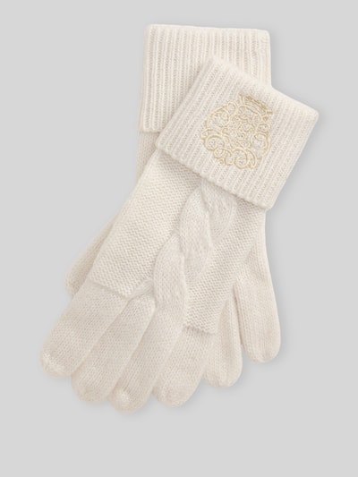 Lauren Ralph Lauren Handschuhe mit Umschlagriegel Offwhite 1