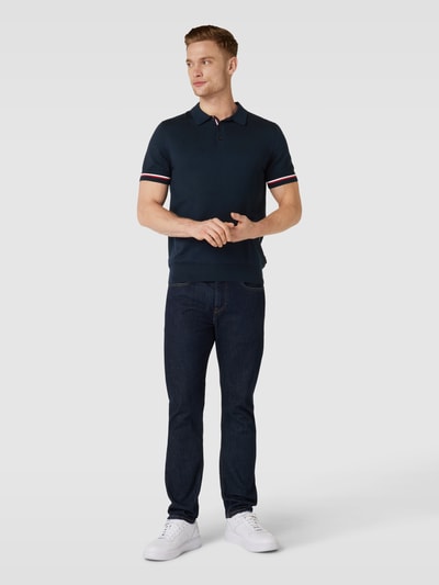 HECHTER PARIS Poloshirt met contraststrepen Lichtblauw - 1