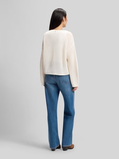 BOSS Orange Loose Fit Pullover aus reiner Baumwolle Modell 'C_FARDE' Offwhite 5