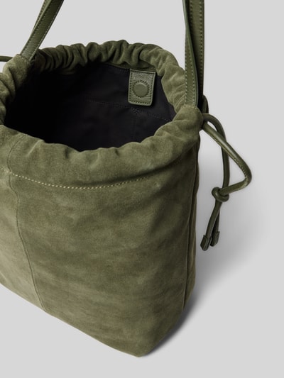 LIEBESKIND BERLIN Shoulder Bag aus echtem Verloursleder Modell 'Lya' Khaki 5