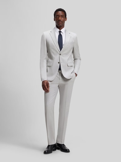 BOSS Garnitur o kroju slim fit z czystej żywej wełny model 'H-HUGE-2PCS-263' Jasnoszary 1