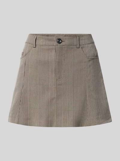 Noisy May Minirock mit Eingrifftaschen Modell 'WERA' Hellbraun 2