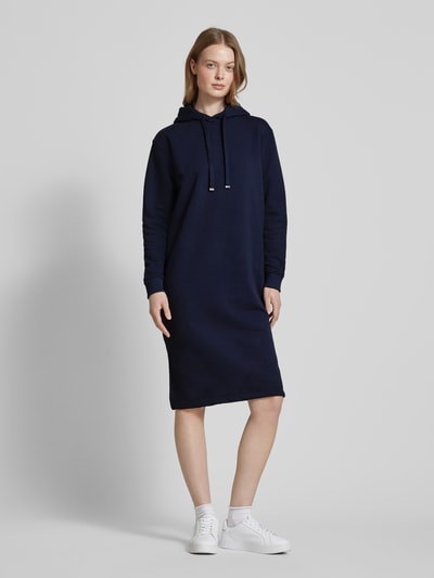 Christian Berg Woman Sweatkleid mit Kapuze Dunkelblau 4