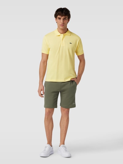 Lacoste Poloshirt met labelstitching Lichtgeel - 1