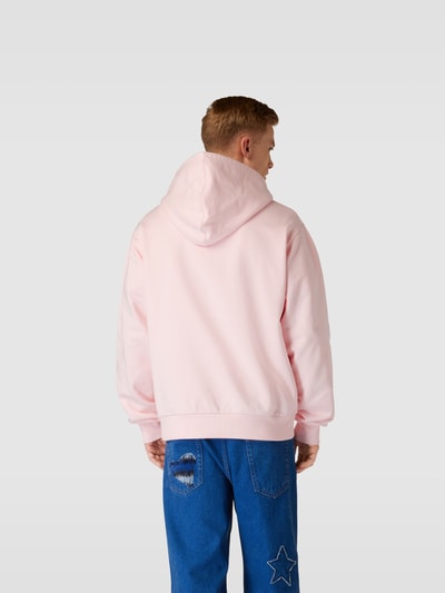 Marni Oversized Hoodie mit Label-Print Rosa 5