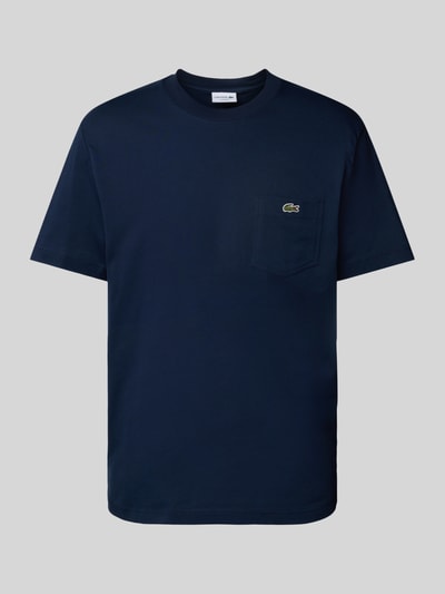 Lacoste T-Shirt mit Brusttasche Blau 2